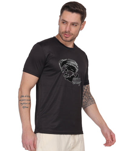 Men's Stylish T-Shirt – Trendy Look with Unique Graphic, Fashionable Round Neck Tee