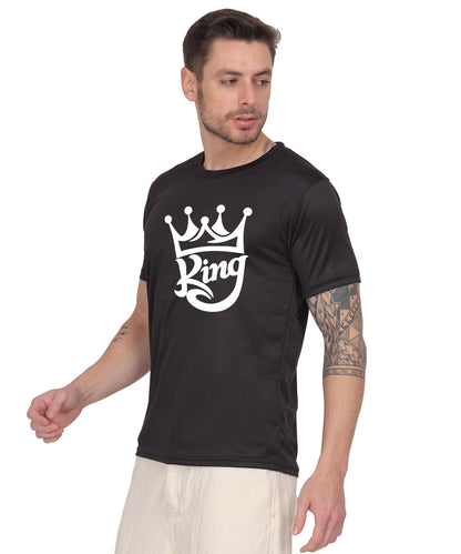 Casual Fashion T-Shirt for Men – Trendy Half Sleeve, Unique Printed Design