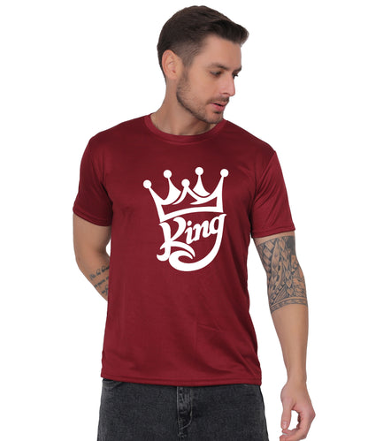 Casual Fashion T-Shirt for Men – Trendy Half Sleeve, Unique Printed Design