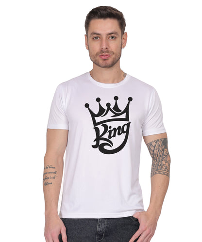 Casual Fashion T-Shirt for Men – Trendy Half Sleeve, Unique Printed Design